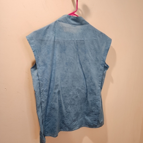 TAHARI Cotton Blended Sleeves Blouse size 14 - Picture 10 of 15